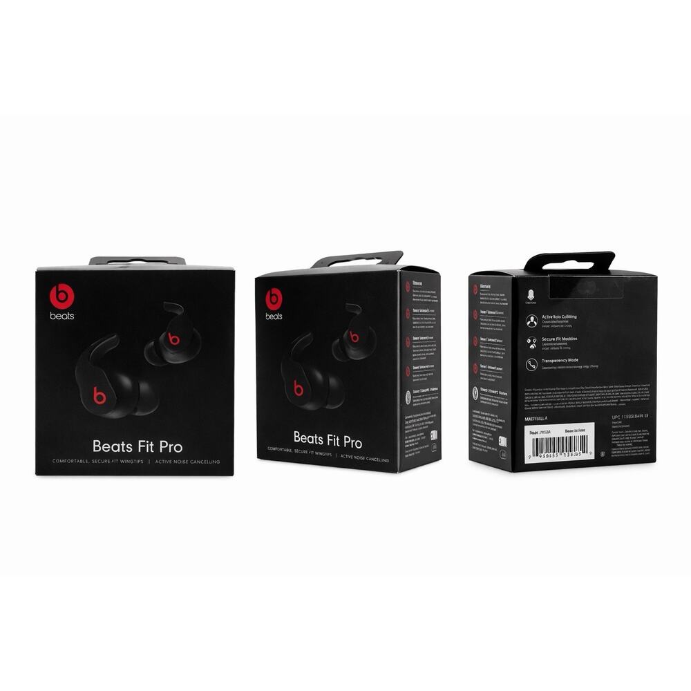 Beats Fit Pro True Wireless Noise Cancelling Earbuds Black MK2F3LL/A NEW